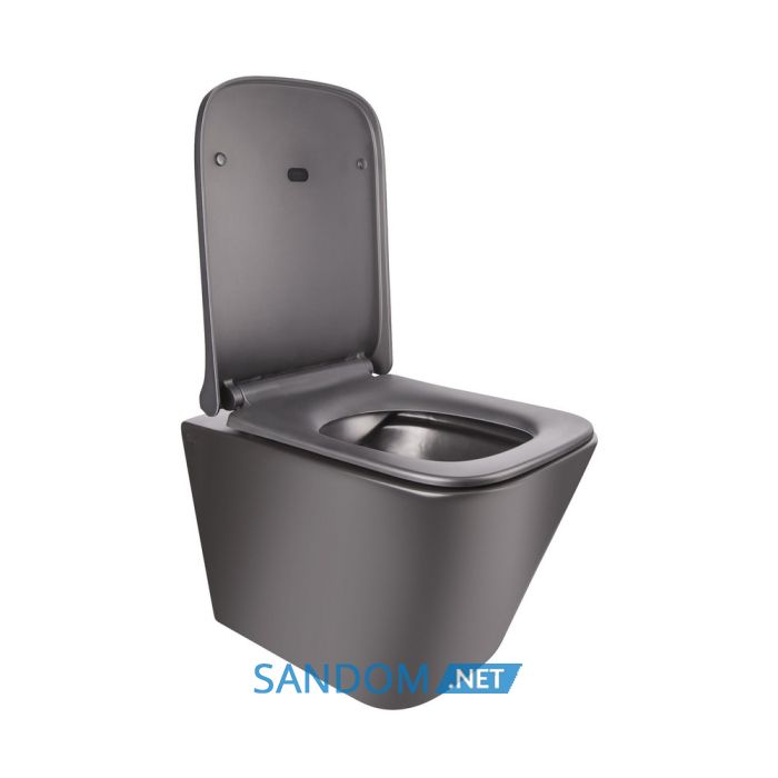 Унітаз підвісний Qtap Tern QT1733052ERMB безободковий з сидінням Soft-close