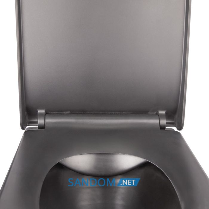 Унітаз підвісний Qtap Tern QT1733052ERMB безободковий з сидінням Soft-close