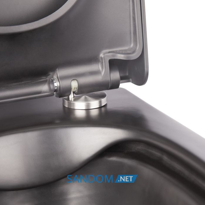Унітаз підвісний Qtap Tern QT1733052ERMB безободковий з сидінням Soft-close