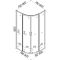 Душевая кабина Bravo Wisla N80FS 80x80x180 без поддона