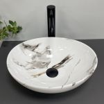 Умывальник накладной VBI PARMA CARRARA GLOSSY 41,5x33,5