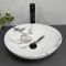 Умывальник накладной VBI PARMA CARRARA GLOSSY 41,5x33,5