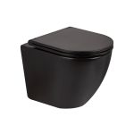 Унитаз подвесной Qtap Robin QT13332141ERMB безободковый с сиденьем Soft-close