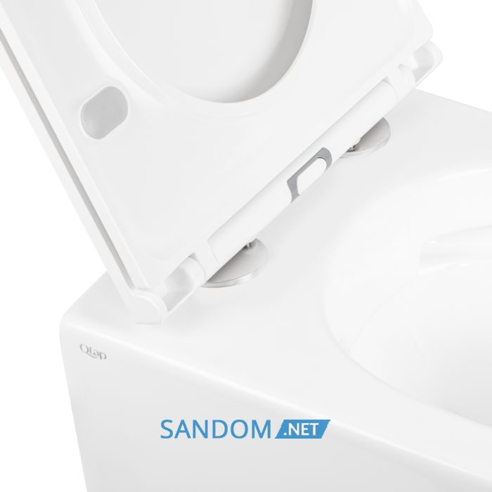 Унитаз подвесной Qtap Robin QT1333046ERW безободковый с сиденьем Soft-close