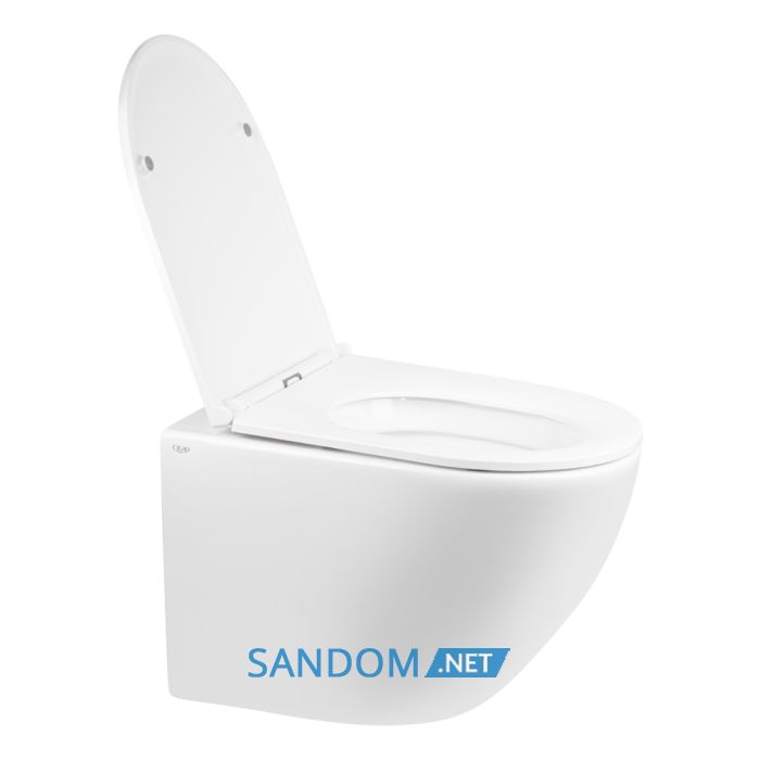 Унитаз подвесной Qtap Robin QT1333046ERW безободковый с сиденьем Soft-close