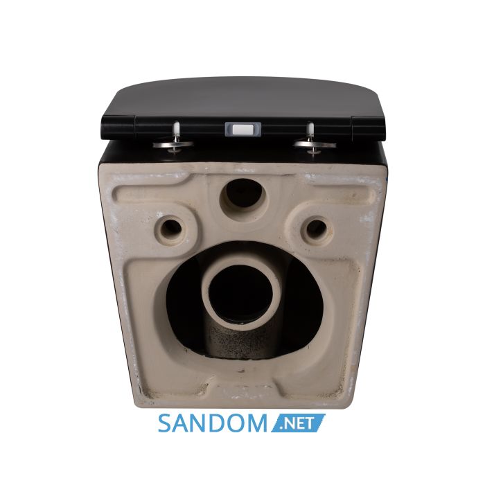 Унітаз підвісний Qtap Robin QT1333046ERMB безободковий з сидінням Soft-close