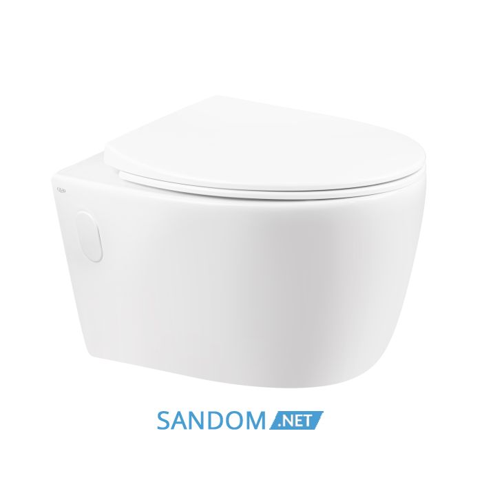 Унітаз підвісний Qtap Leo безободковий з сидінням Soft-close QT11331002ERW
