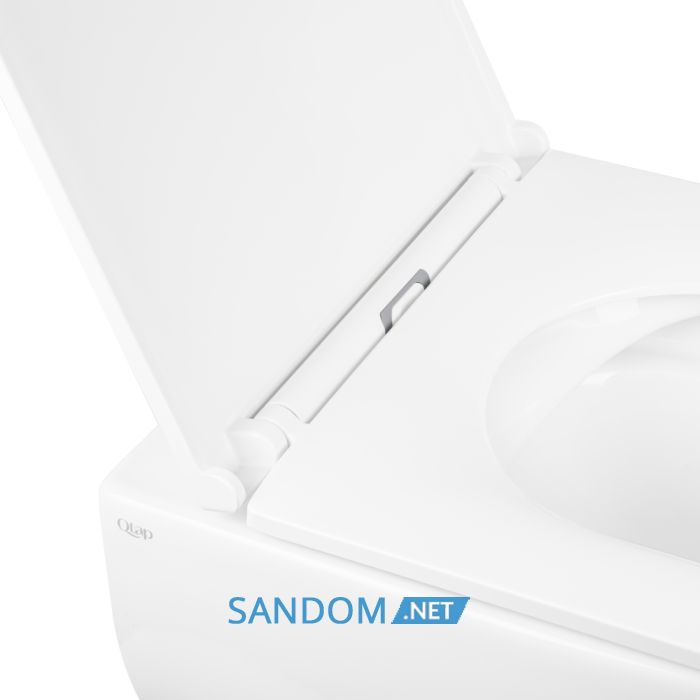Унітаз підвісний Qtap Aries безободковий з сидінням Soft-close QT0333063ERW