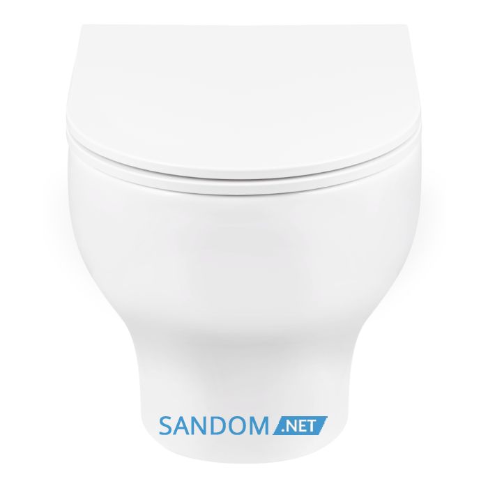 Унітаз підвісний Qtap Aries безободковий з сидінням Soft-close QT0333063ERW