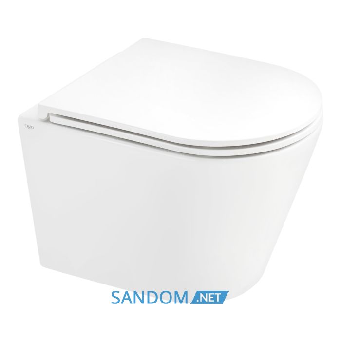 Унітаз підвісний Qtap Scorpio QT1433053ERW безободковий з сидінням Soft-close
