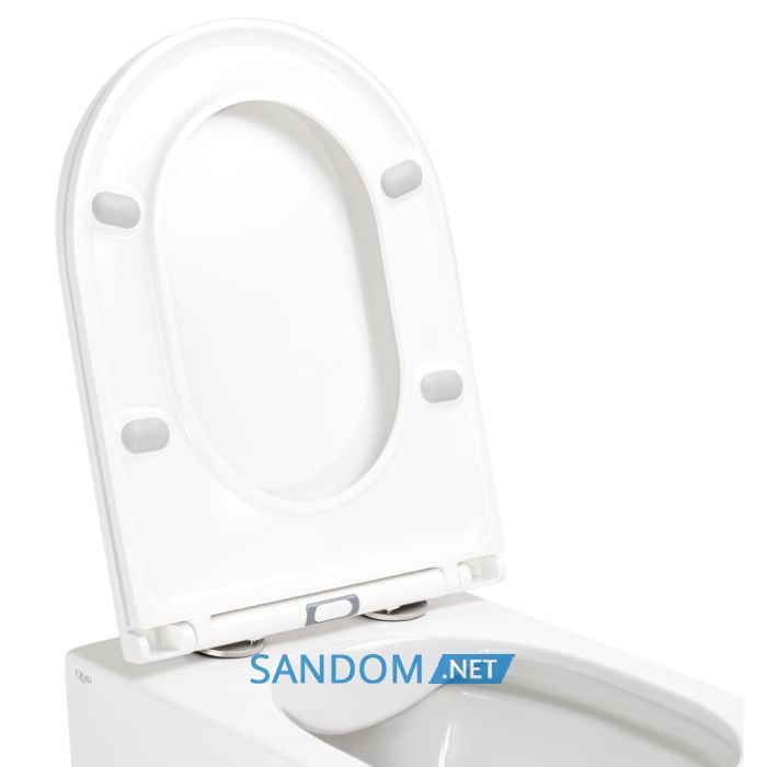 Унітаз підвісний Qtap Scorpio QT1433053ERW безободковий з сидінням Soft-close
