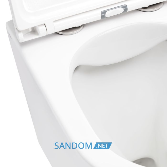 Унітаз підвісний Qtap Scorpio QT1433053ERW безободковий з сидінням Soft-close