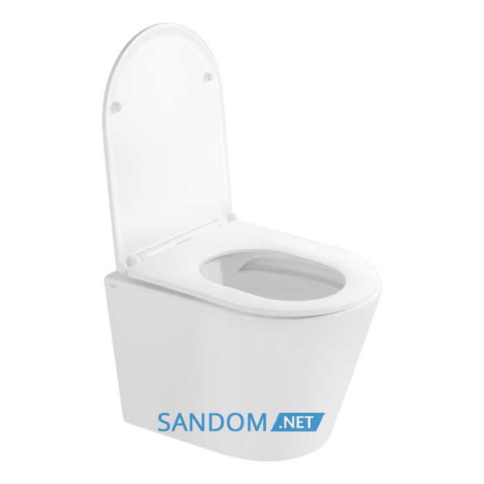 Унітаз підвісний Qtap Scorpio QT1433053ERW безободковий з сидінням Soft-close