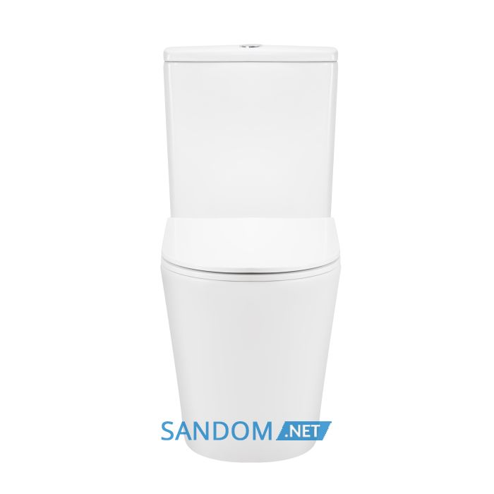 Унитаз-компакт Qtap Scorpio QT14222125ARW без ободка с сиденьем Soft-close