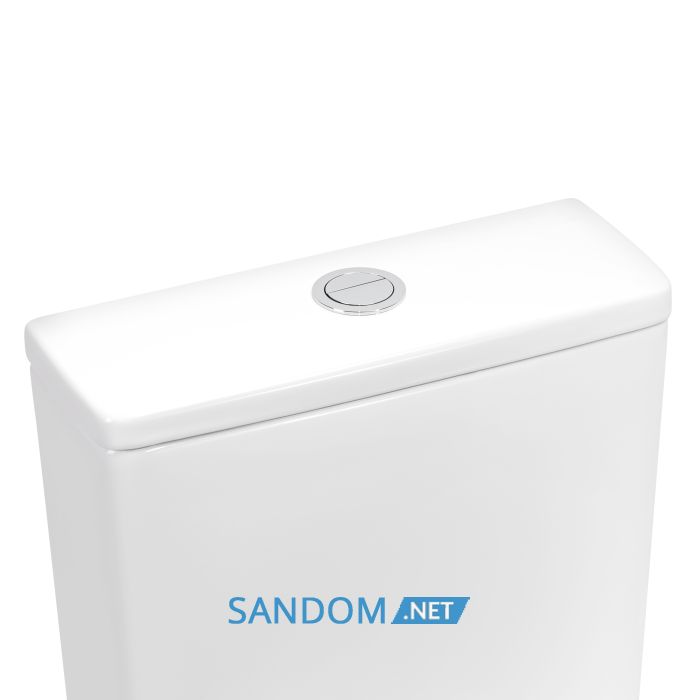 Унитаз-компакт Qtap Scorpio QT14222125ARW без ободка с сиденьем Soft-close