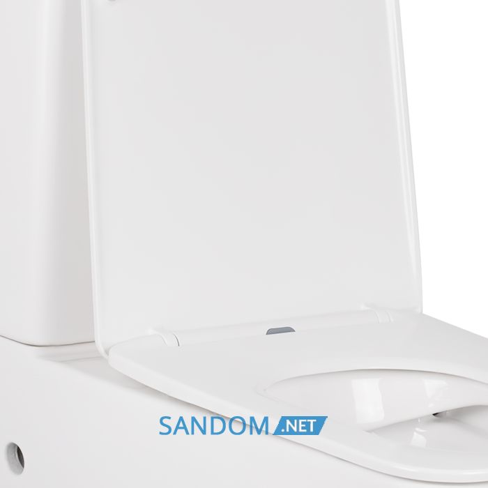 Унитаз-компакт Qtap Tern безободковый с сиденьем Soft-close QT17222093ARW