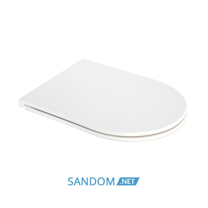 Унитаз-компакт Qtap Robin QT13222141ARW без ободка с сиденьем Soft-close