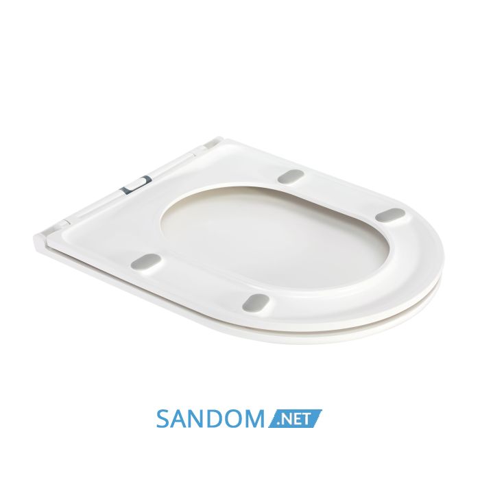 Унитаз-компакт Qtap Robin QT13222141ARW без ободка с сиденьем Soft-close