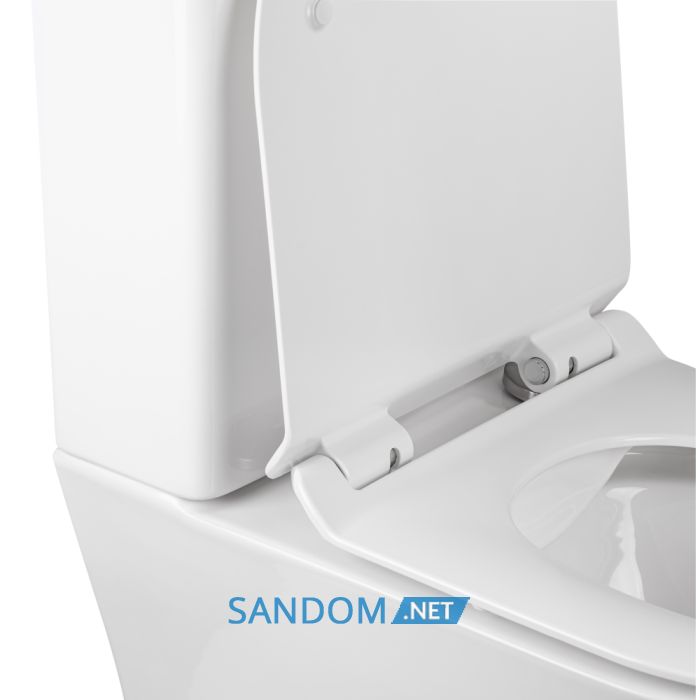 Унітаз-компакт Qtap Virgo безободковий з сидінням Soft-close QT18222169ARW