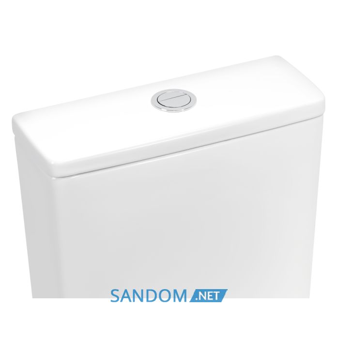 Унітаз-компакт Qtap Virgo безободковий з сидінням Soft-close QT18222169ARW