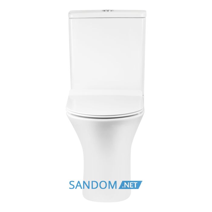 Унітаз-компакт Qtap Virgo безободковий з сидінням Soft-close QT18222169ARW