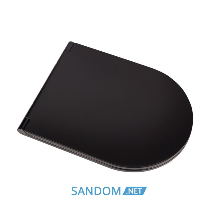 Унитаз-компакт Qtap Scorpio QT14222125ARMB без ободка с сиденьем Soft-close