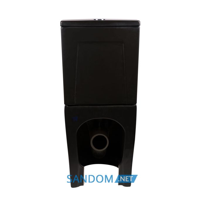 Унитаз-компакт Qtap Scorpio QT14222125ARMB без ободка с сиденьем Soft-close