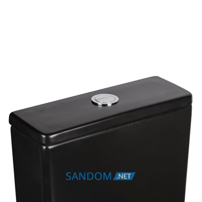 Унитаз-компакт Qtap Scorpio QT14222125ARMB без ободка с сиденьем Soft-close