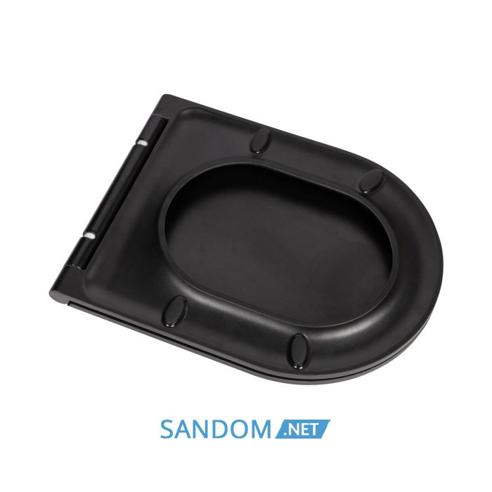 Унитаз-компакт Qtap Robin QT13222141ARMB без ободка с сиденьем Soft-close