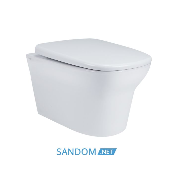 Унітаз підвісний Qtap Gemini безободковий з сидінням Soft-close QT25332614EW