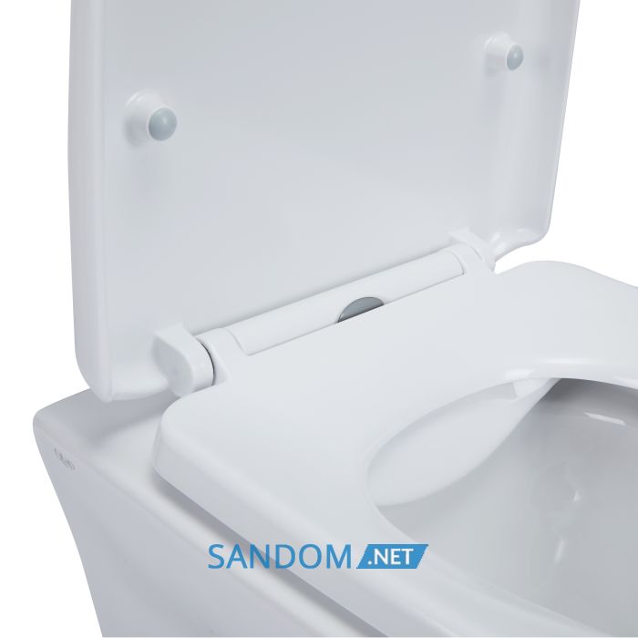 Унітаз підвісний Qtap Gemini безободковий з сидінням Soft-close QT25332614EW