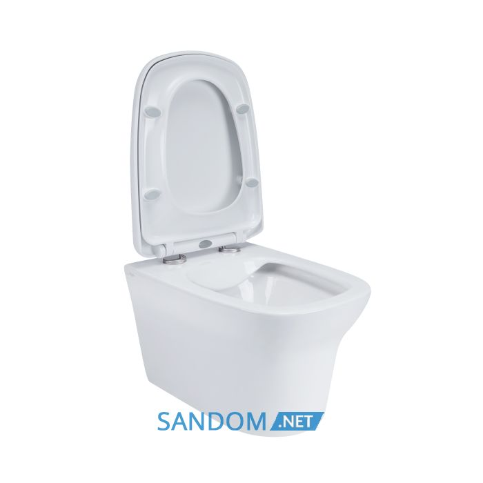 Унітаз підвісний Qtap Gemini безободковий з сидінням Soft-close QT25332614EW