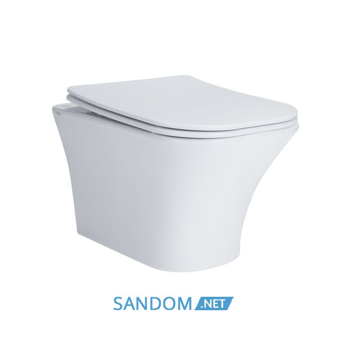 Унитаз подвесной Qtap Presto безободковый с сиденьем Soft-close QT24332615EW