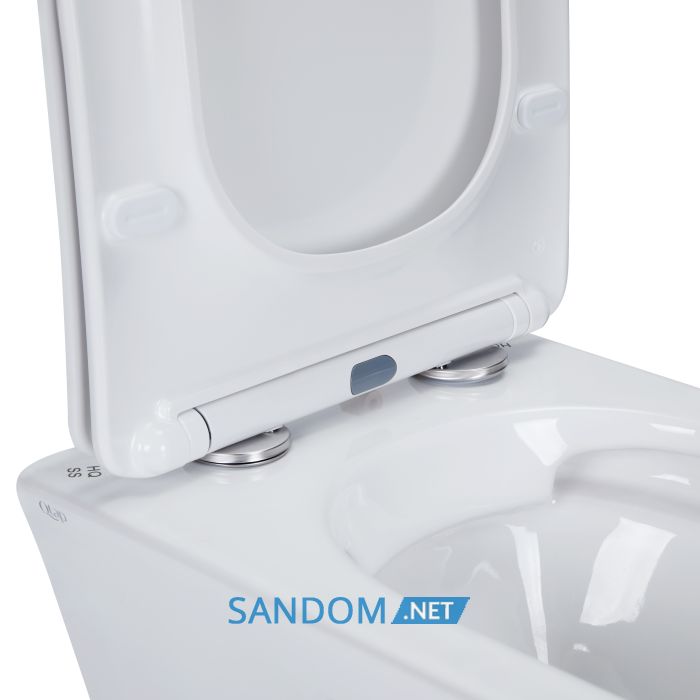 Унитаз подвесной Qtap Presto безободковый с сиденьем Soft-close QT24332615EW