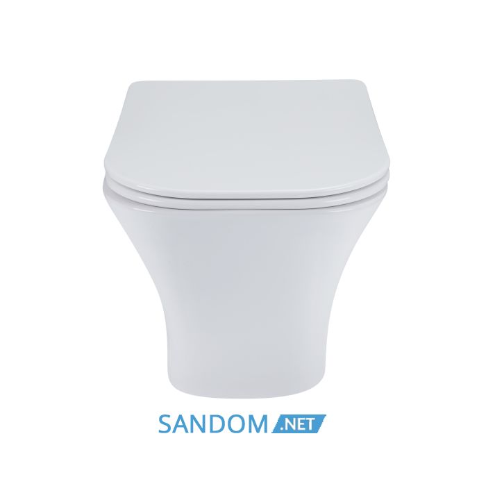 Унитаз подвесной Qtap Presto безободковый с сиденьем Soft-close QT24332615EW