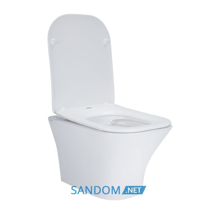 Унитаз подвесной Qtap Presto безободковый с сиденьем Soft-close QT24332615EW