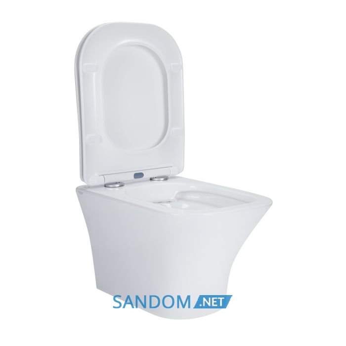 Унитаз подвесной Qtap Presto безободковый с сиденьем Soft-close QT24332615EW