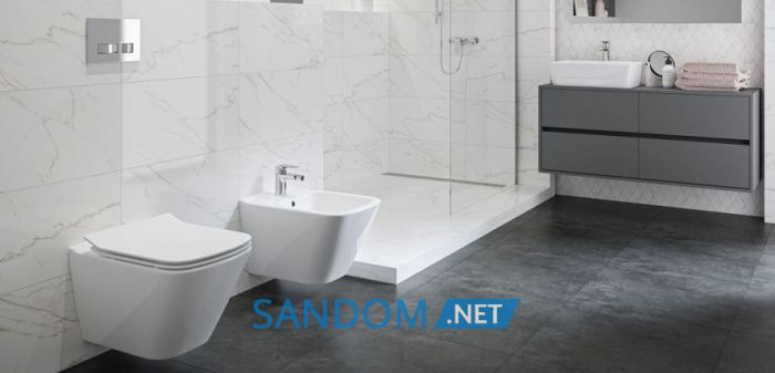Унітаз підвісний Cersanit City Clean On із сидінням Slim slow-closing прямокутний
