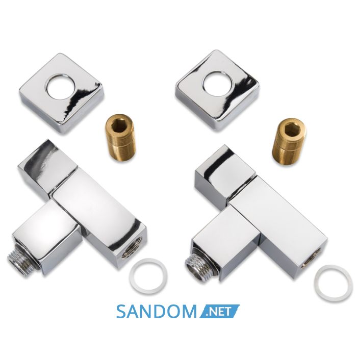 Кран угловой Laris 1/2" - 1/2" Кватро 2шт. (LX-855)