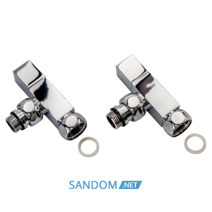 Кран кутовий Laris 1/2" - 3/4" Кватро Класік 2шт. (LX-851)