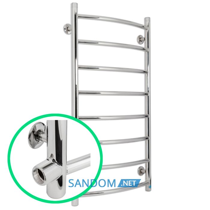 Водяной полотенцесушитель Laris Классик П8 500 х 800 б/п 1/2" мц 700