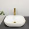 Умивальник накладний VBI RAVENNA WHITE GOLD EDGE 46x32,5