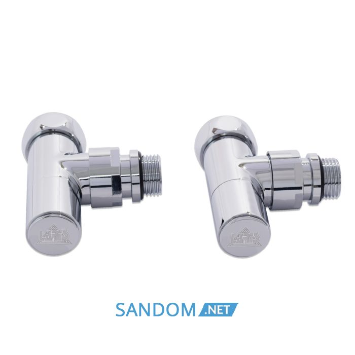 Кран угловой Laris Обычный 1/2" - 3/4" + эксцентрики 2шт. (ZZ-4701)