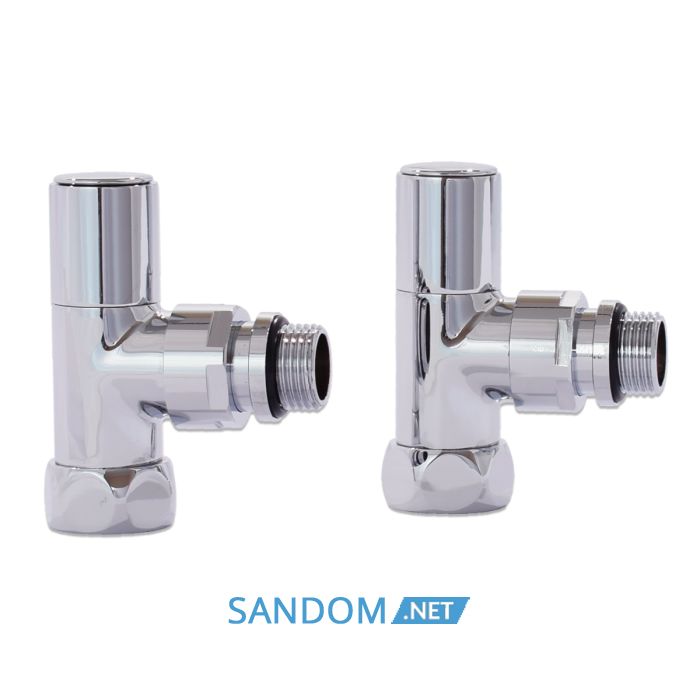 Кран угловой Laris Обычный 1/2" - 3/4" + эксцентрики 2шт. (ZZ-4701)