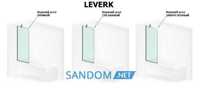 Шторка для ванної кімнати Liberta Leverk