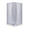 Душова кабіна Lidz Wawel SC90x90.SAT.LOW.GR з низьким піддоном, сіре скло