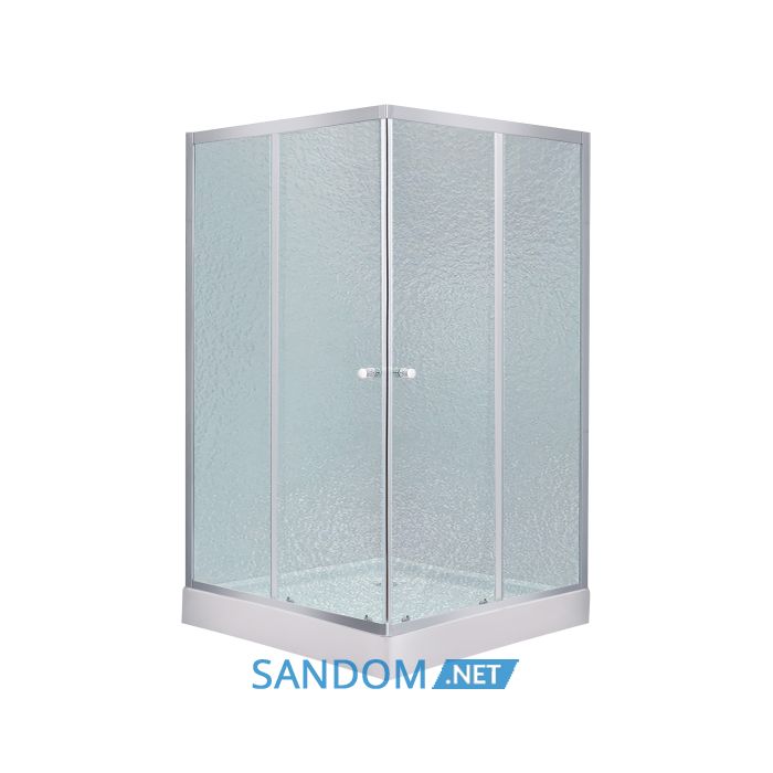 Душова кабіна Lidz Wawel SC90x90.SAT.LOW.FR з низьким піддоном, матове скло