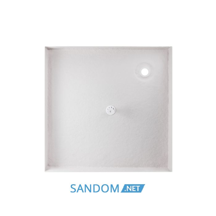 Душова кабіна Lidz Wawel SC80x80.SAT.LOW.GR з низьким піддоном, сіре скло