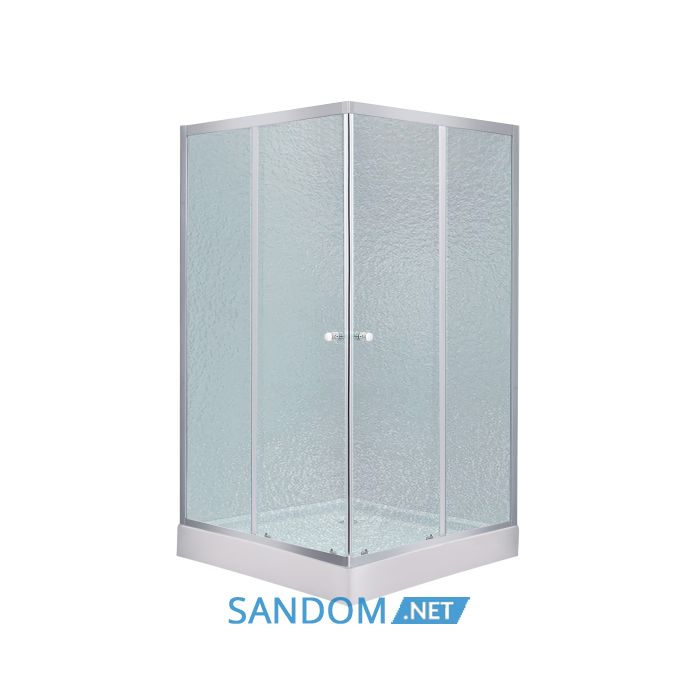 Душова кабіна Lidz Wawel SC80x80.SAT.LOW.FR з низьким піддоном, матове скло