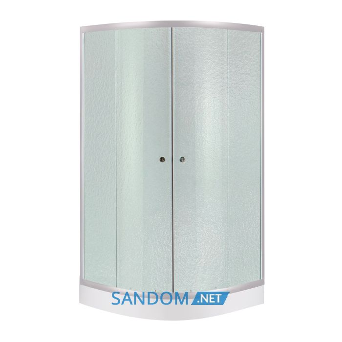 Душова кабіна Lidz Latwa SC90x90.SAT.LOW.FR з низьким піддоном, матове скло